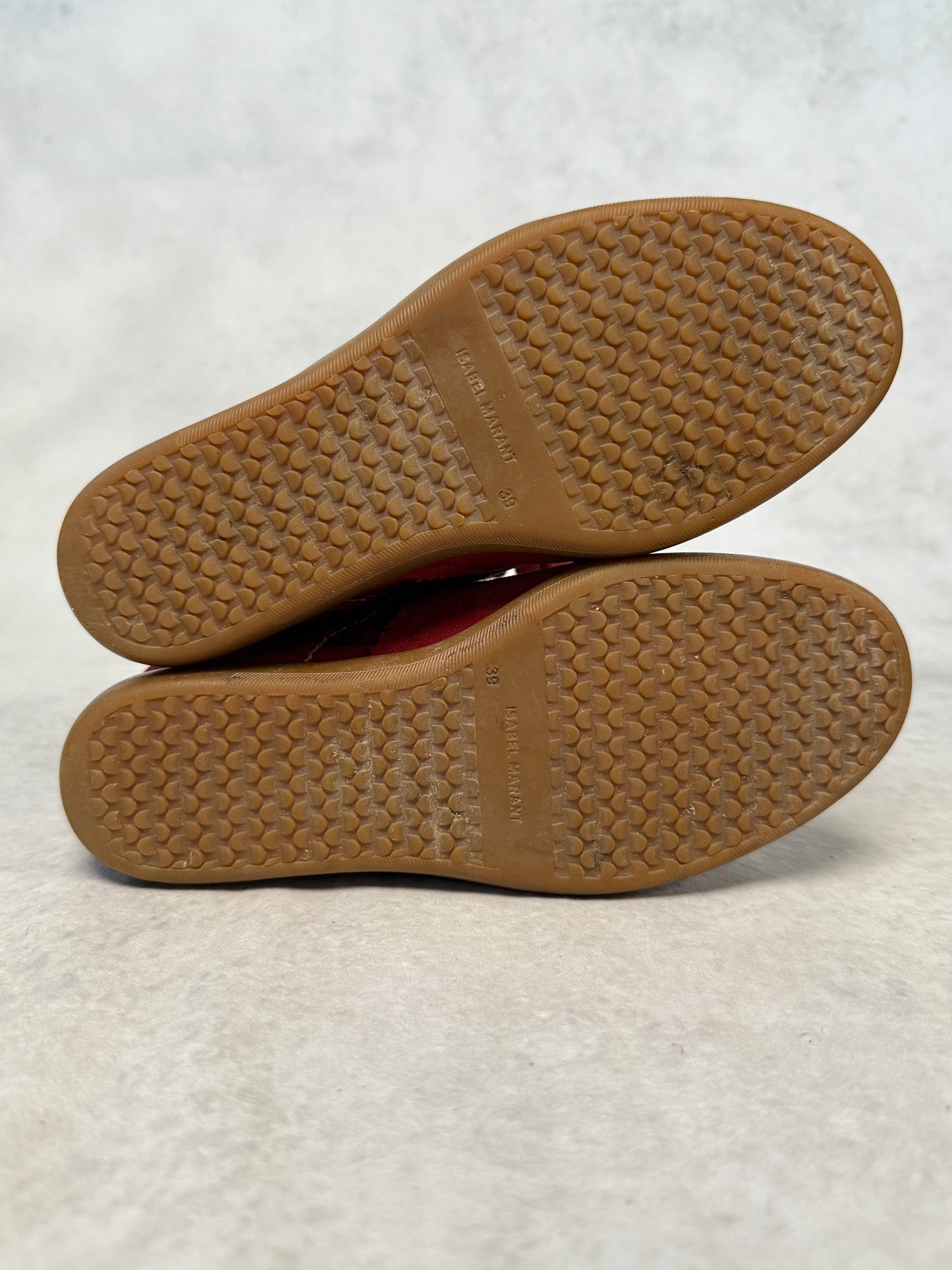 Isabel Marant Bobby Wedge Sneaker Burgundy (39)