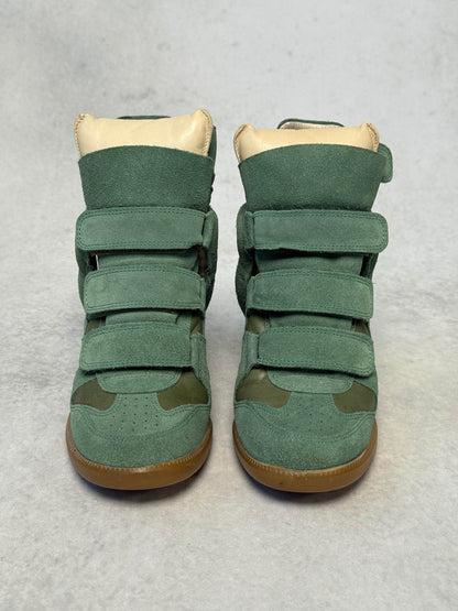 Isabel Marant Bekett Wedge Sneaker Turquoise (37)
