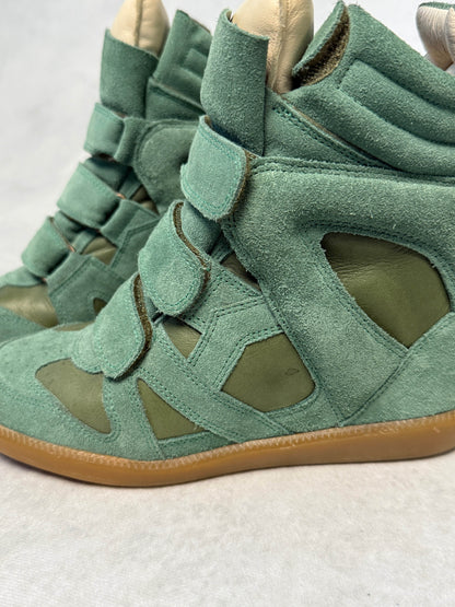 Isabel Marant Bekett Wedge Sneaker Turquoise (37)