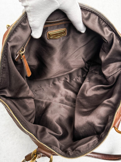 Miu Miu Eyelet Trimmed Bag Brown/Gold