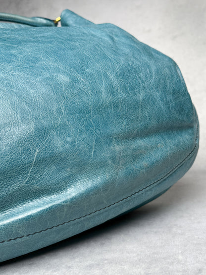 Miu Miu Hobo Bag Turqoise Leather