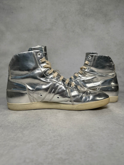 Dior Homme B48 High-Top Sneaker Silver (46)