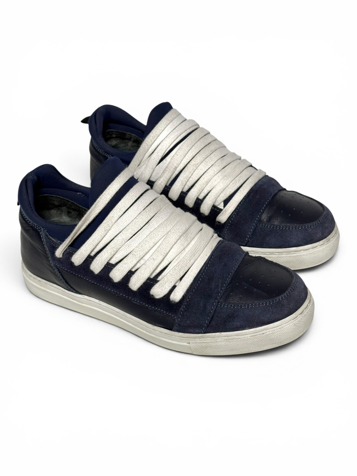Kris van Assche SS2015 Multilace Low-Tops Navy (41.5)