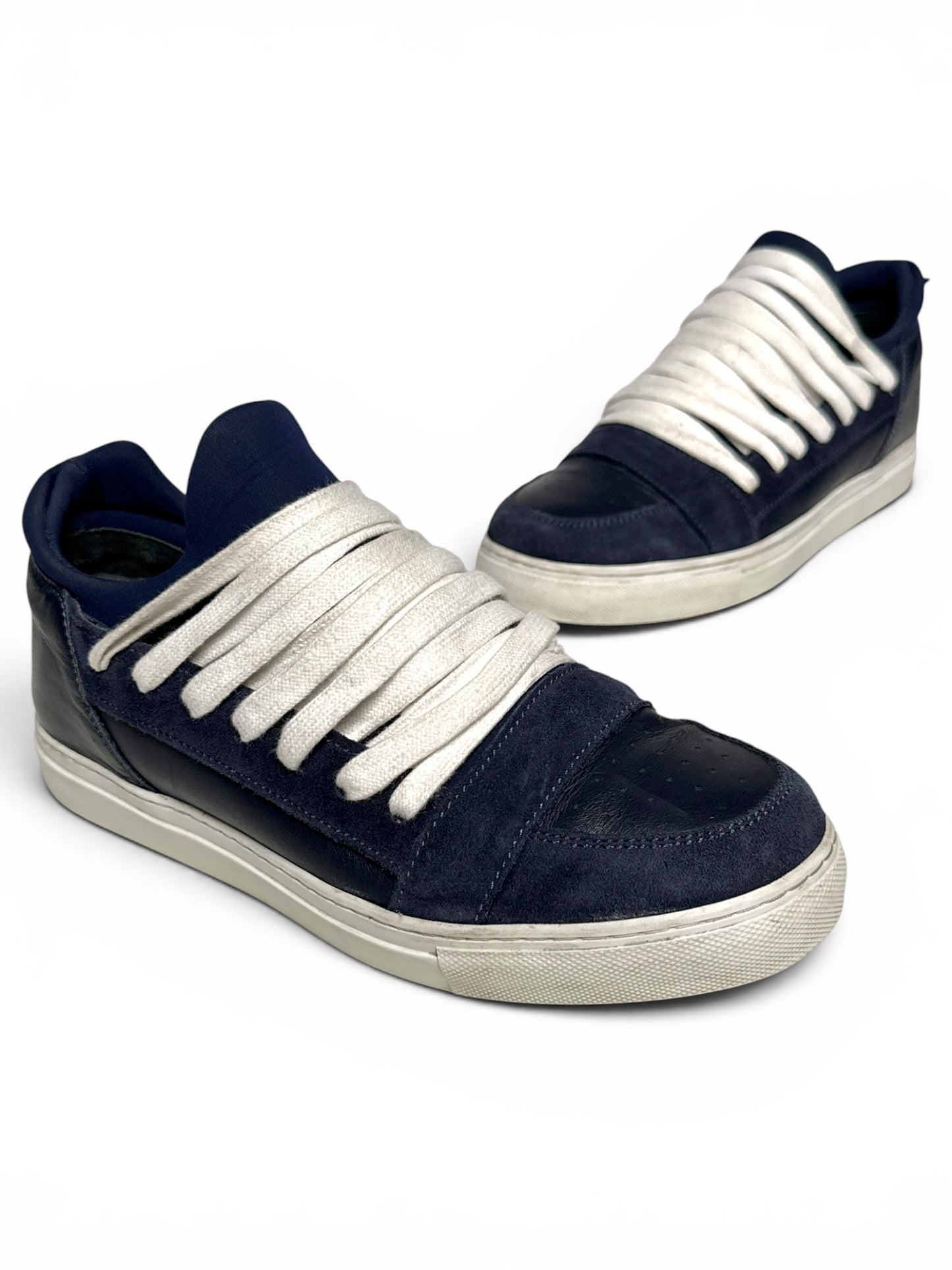 Kris van Assche SS2015 Multilace Low-Tops Navy (41.5)