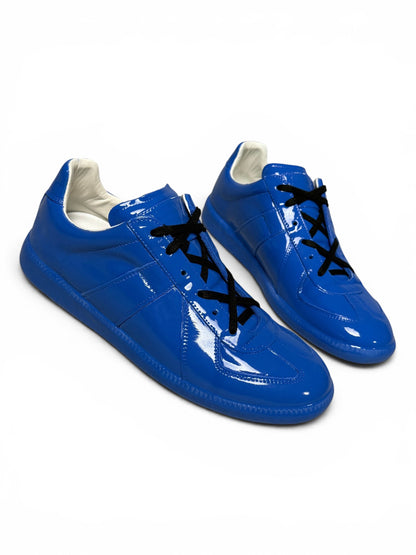 Maison Margiela Coated GATs Blue Patent Leather (40)