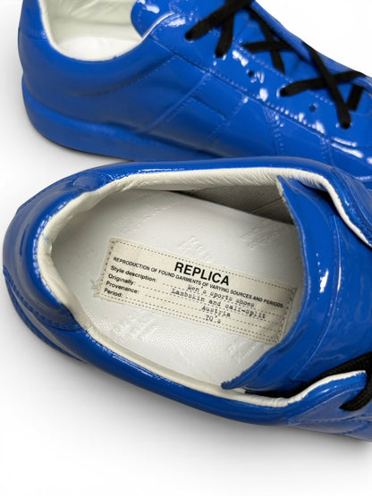 Maison Margiela Coated GATs Blue Patent Leather (40)