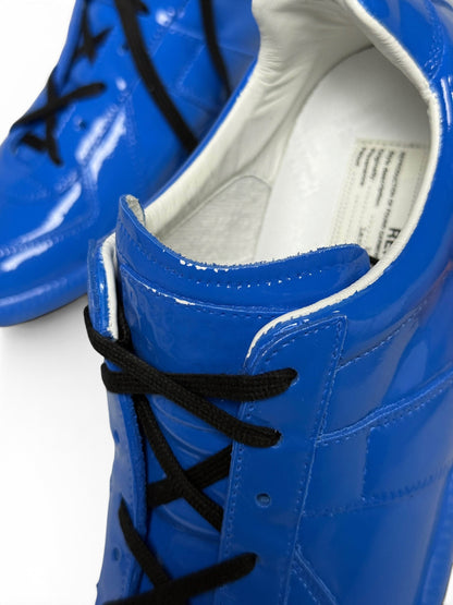 Maison Margiela Coated GATs Blue Patent Leather (40)