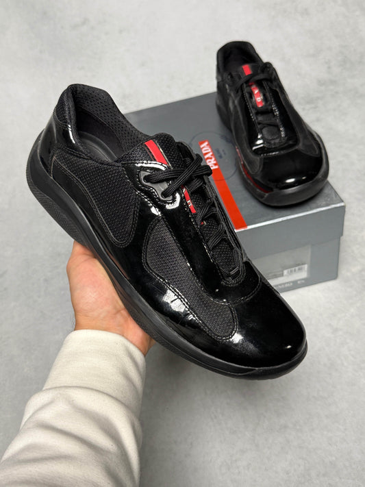 Prada Vintage America's Cup Black Patent Leather (43)