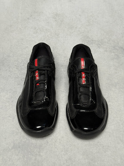 Prada Vintage America's Cup Black Patent Leather (43)