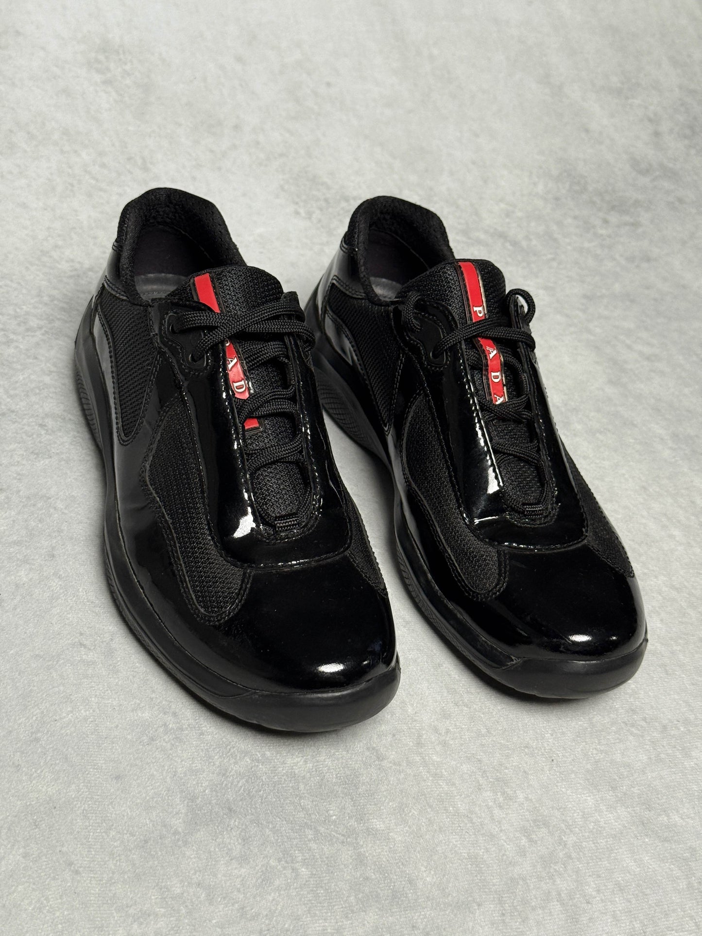 Prada Vintage America's Cup Black Patent Leather (43)
