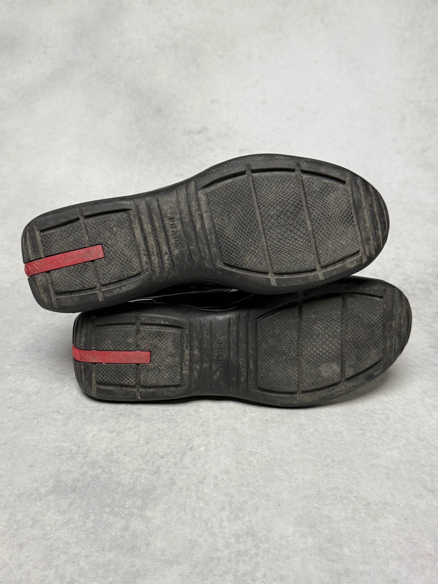 Prada Vintage America's Cup Black Patent Leather (43)