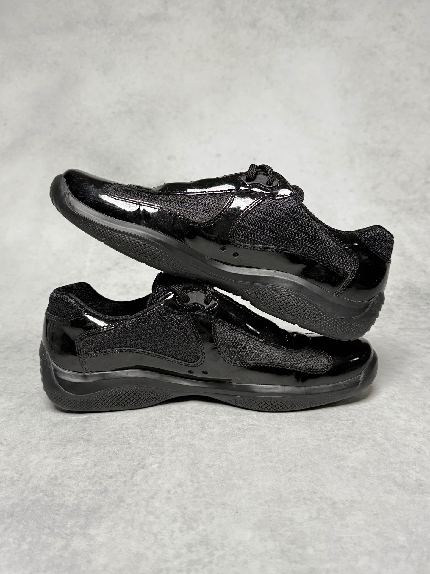 Prada Vintage America's Cup Black Patent Leather (43)