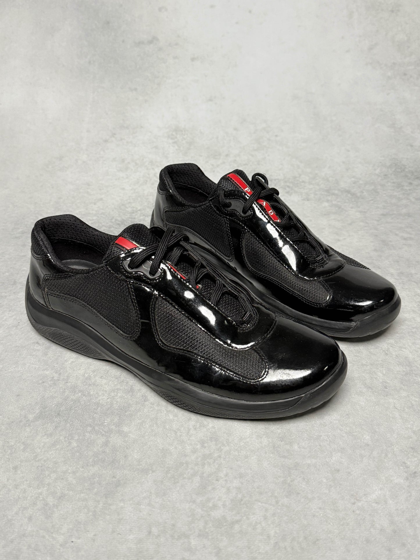 Prada Vintage America's Cup Black Patent Leather (43)
