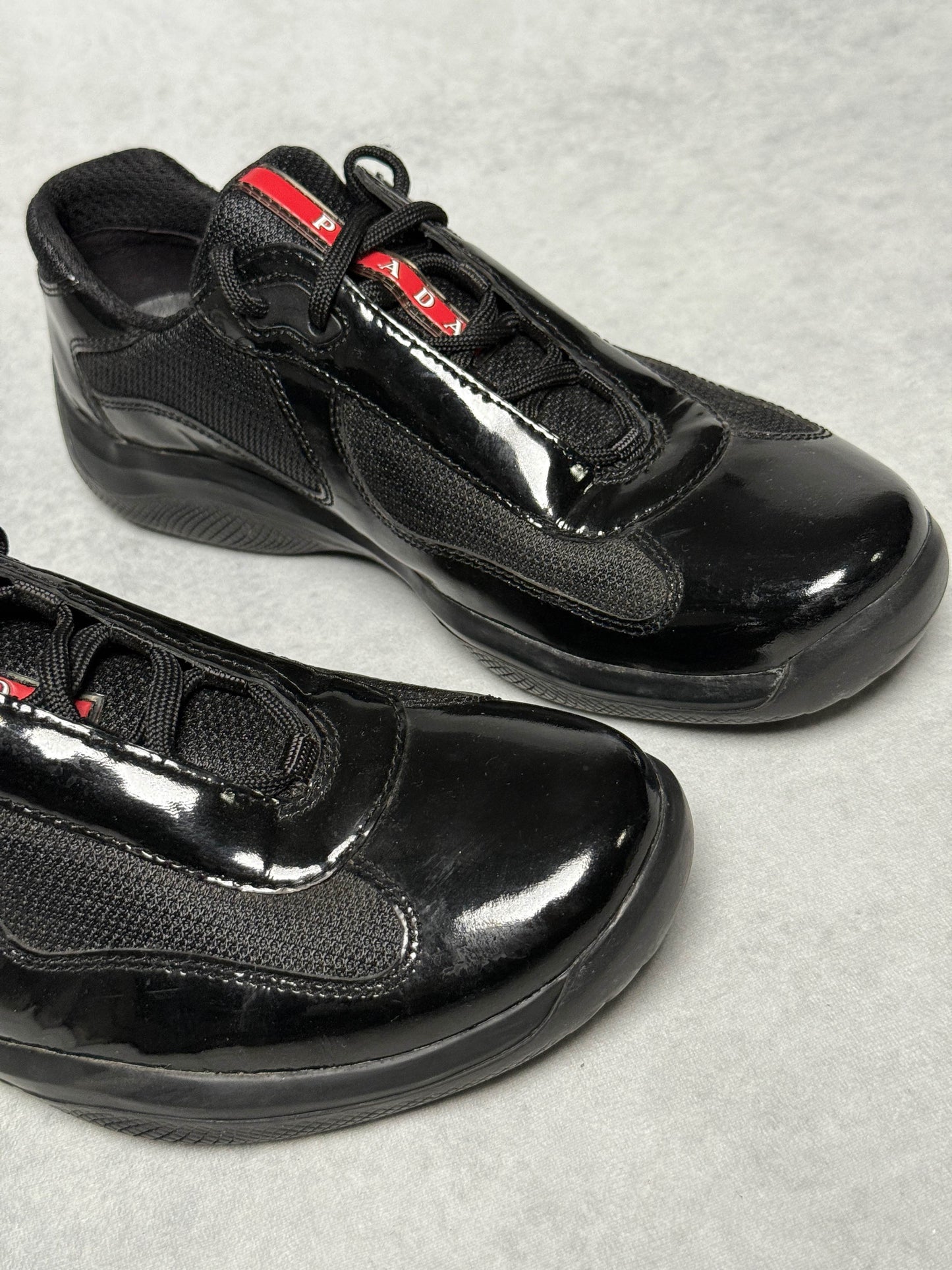 Prada Vintage America's Cup Black Patent Leather (43)