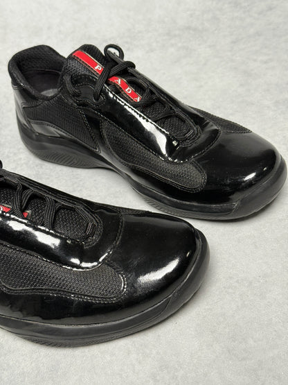 Prada Vintage America's Cup Black Patent Leather (43)