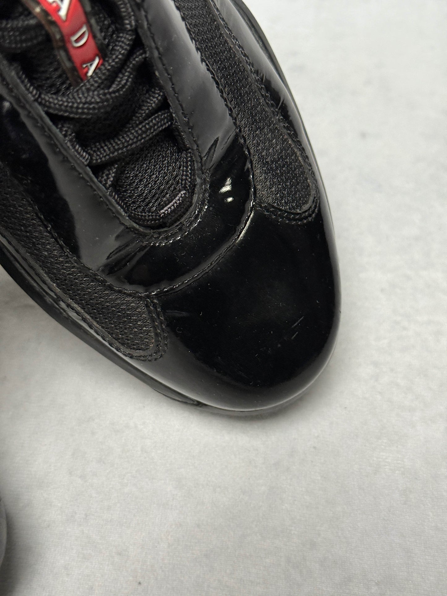 Prada Vintage America's Cup Black Patent Leather (43)