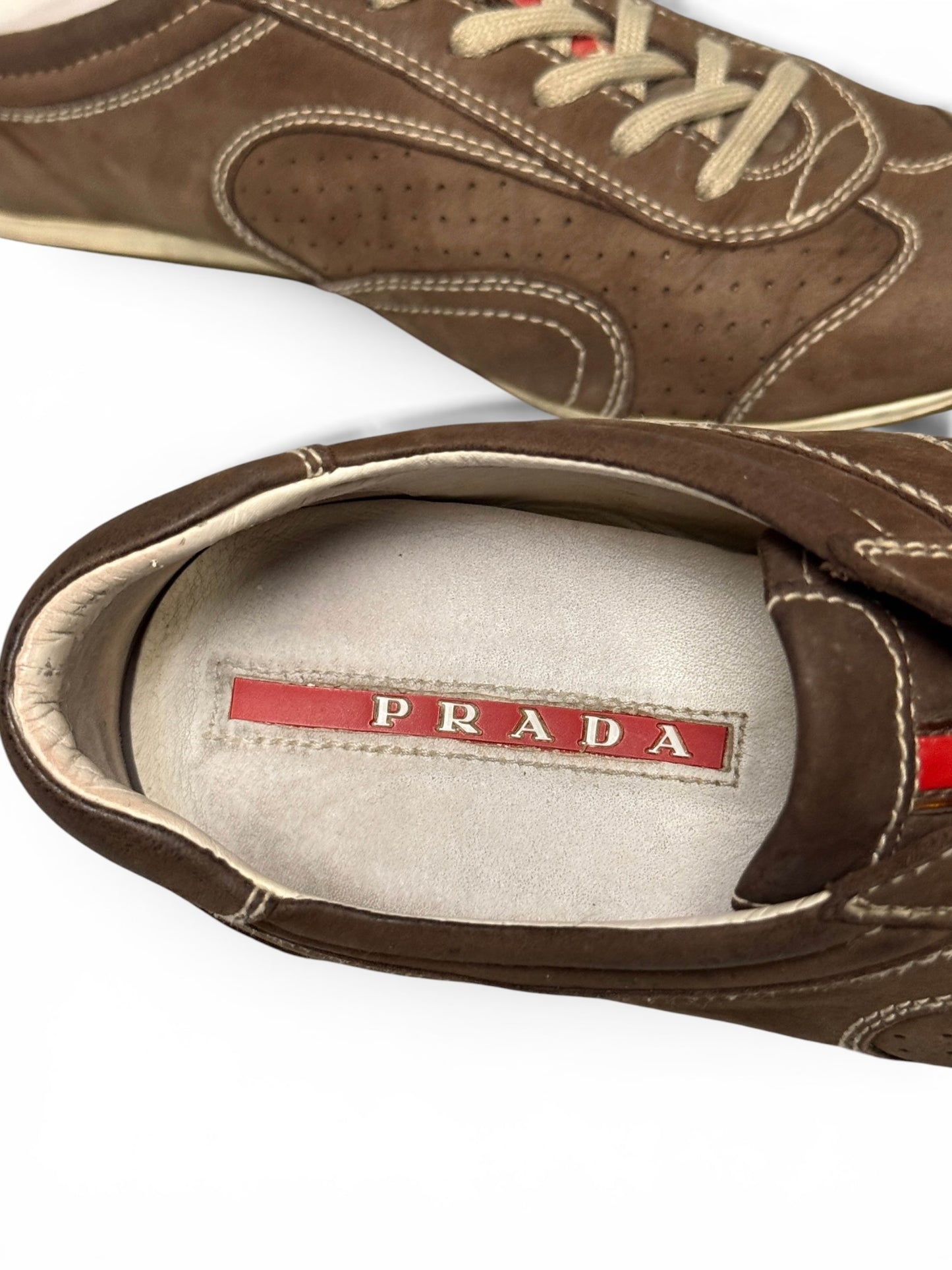 Vintage Prada Monte Carlo Sneaker Nubuck Leather (40)