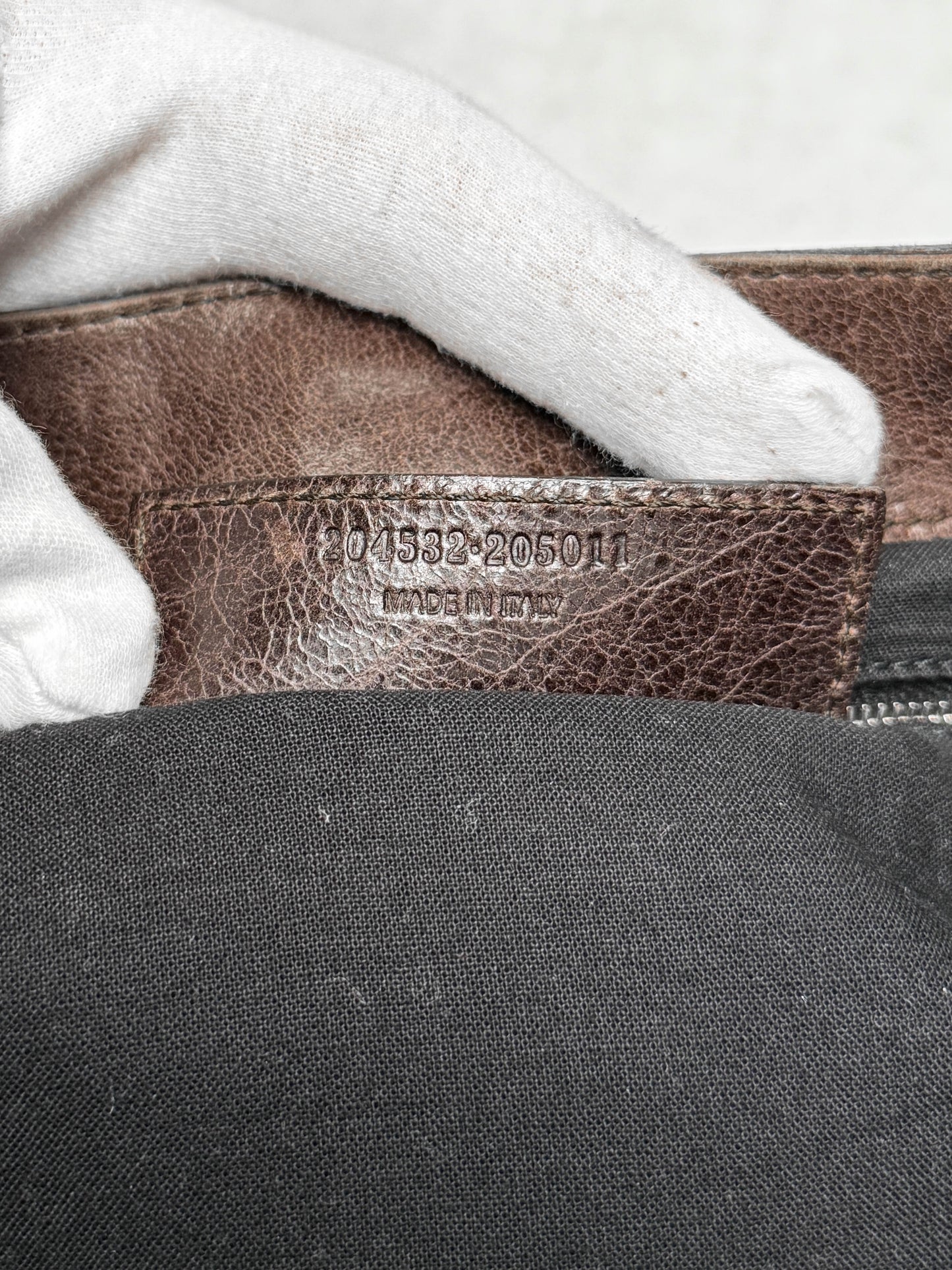 Balenciaga Giant Brogues Covered Messenger Bag Brown
