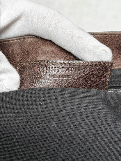 Balenciaga Giant Brogues Covered Messenger Bag Brown