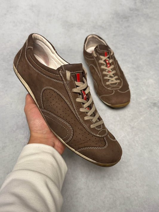 Prada Vintage Sneaker Nubuck Leather Brown (39.5)