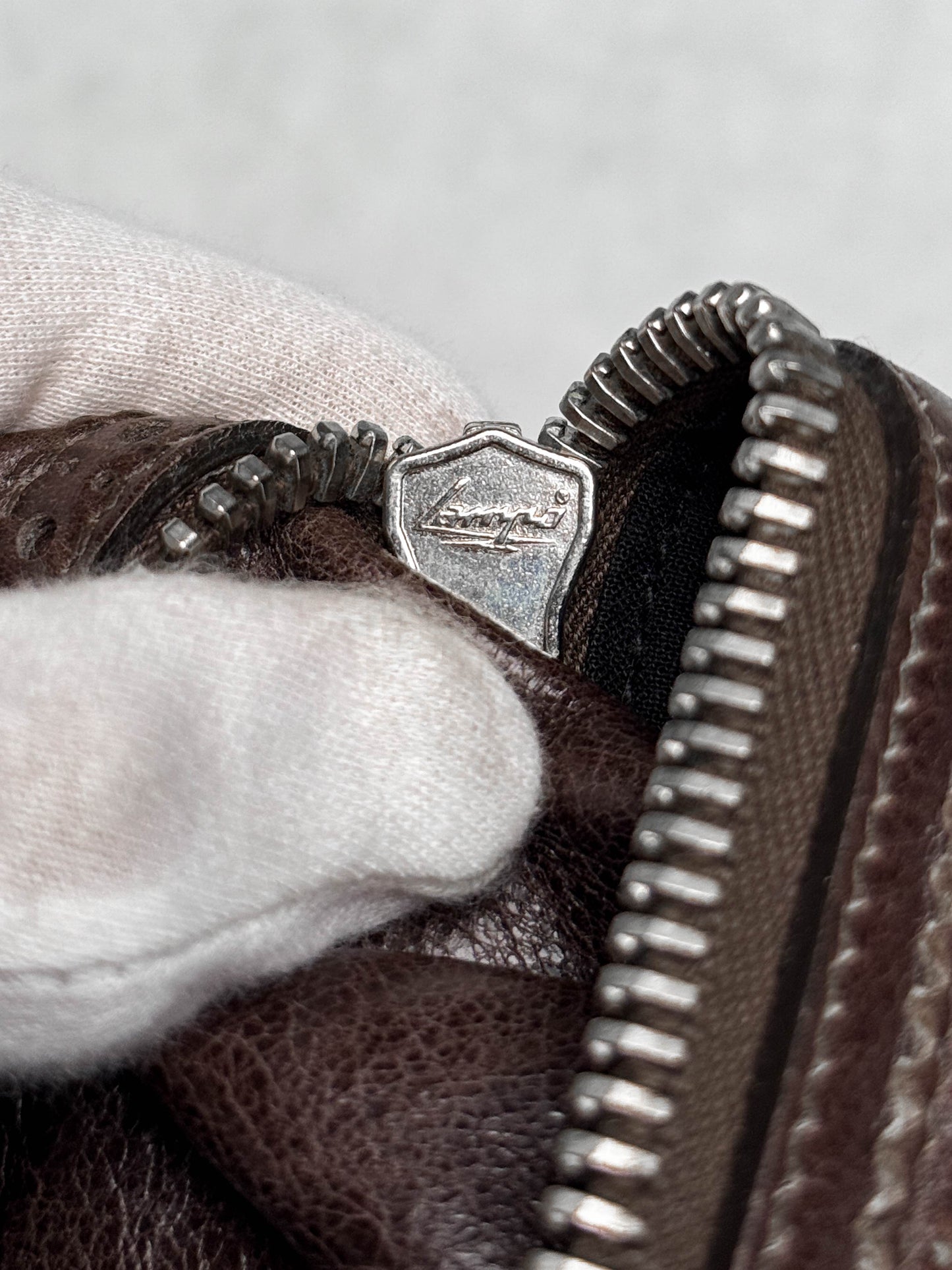 Balenciaga Giant Brogues Covered Messenger Bag Brown