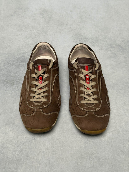 Prada Vintage Sneaker Nubuck Leather Brown (39.5)