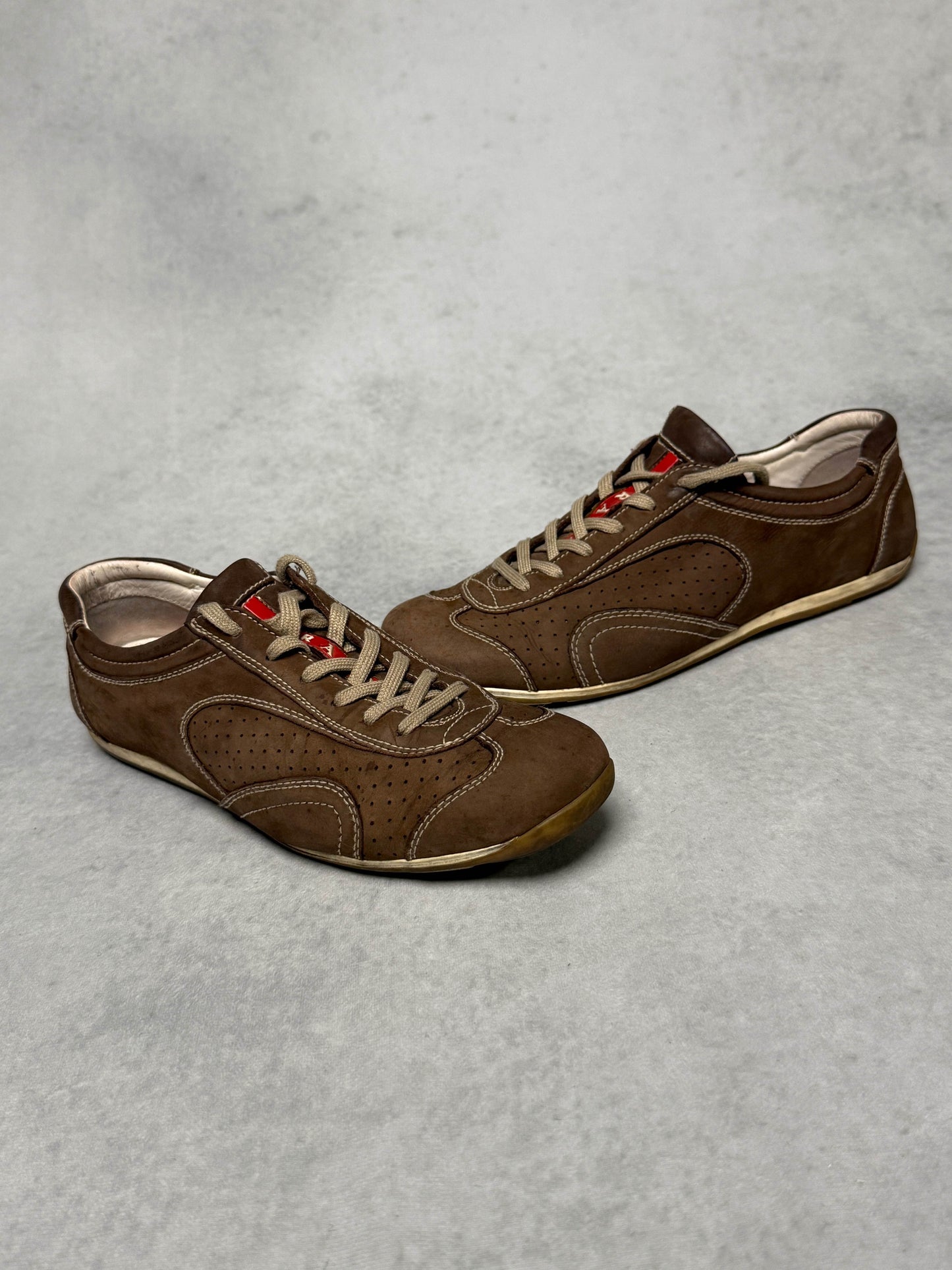 Prada Vintage Sneaker Nubuck Leather Brown (39.5)