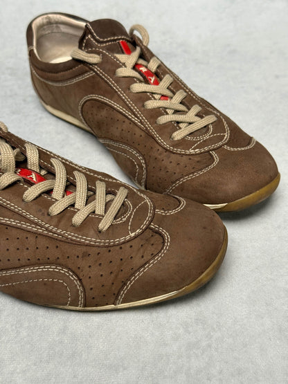Prada Vintage Sneaker Nubuck Leather Brown (39.5)