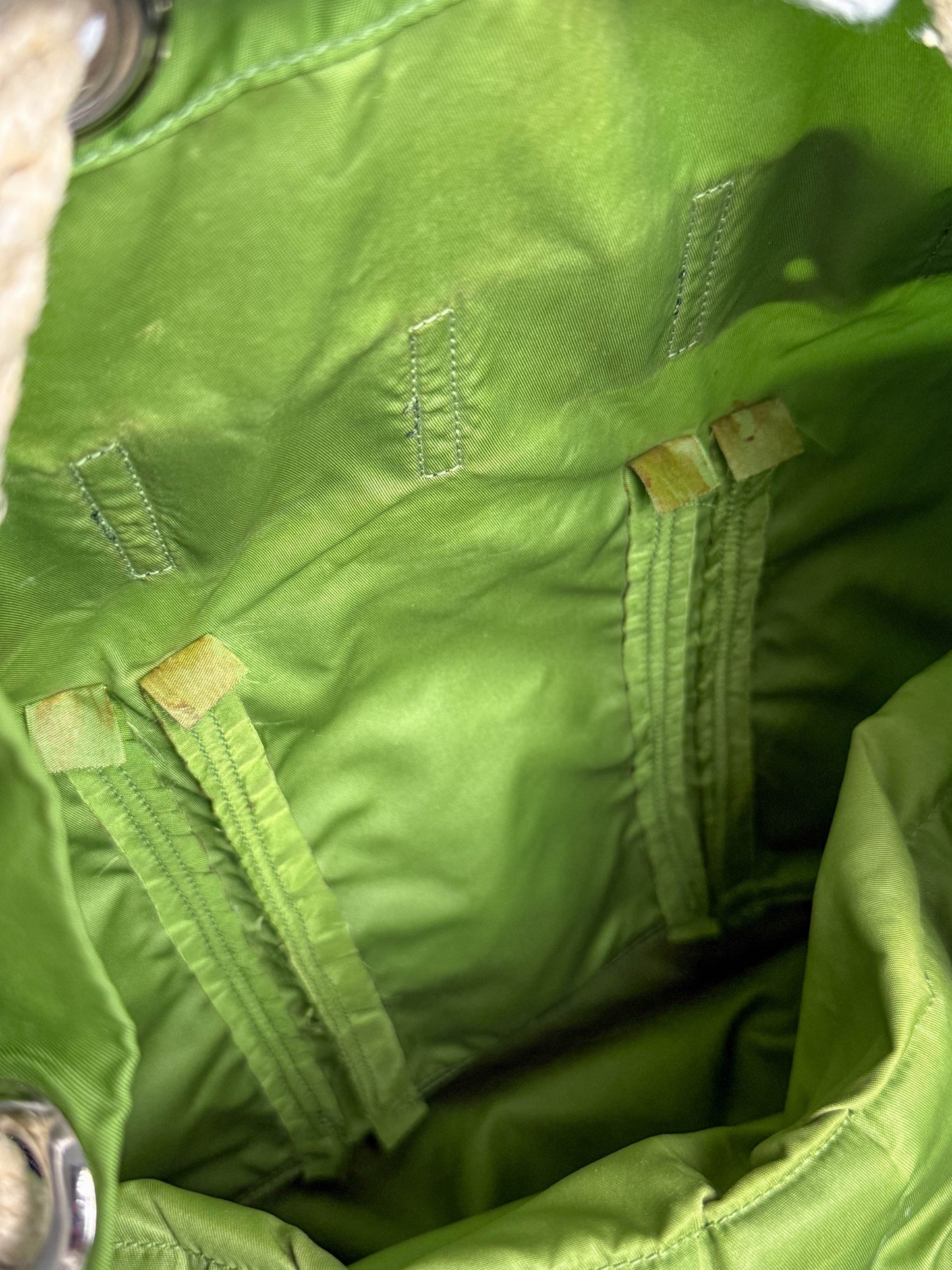 Balenciaga Nylon/Leather Backpack Green