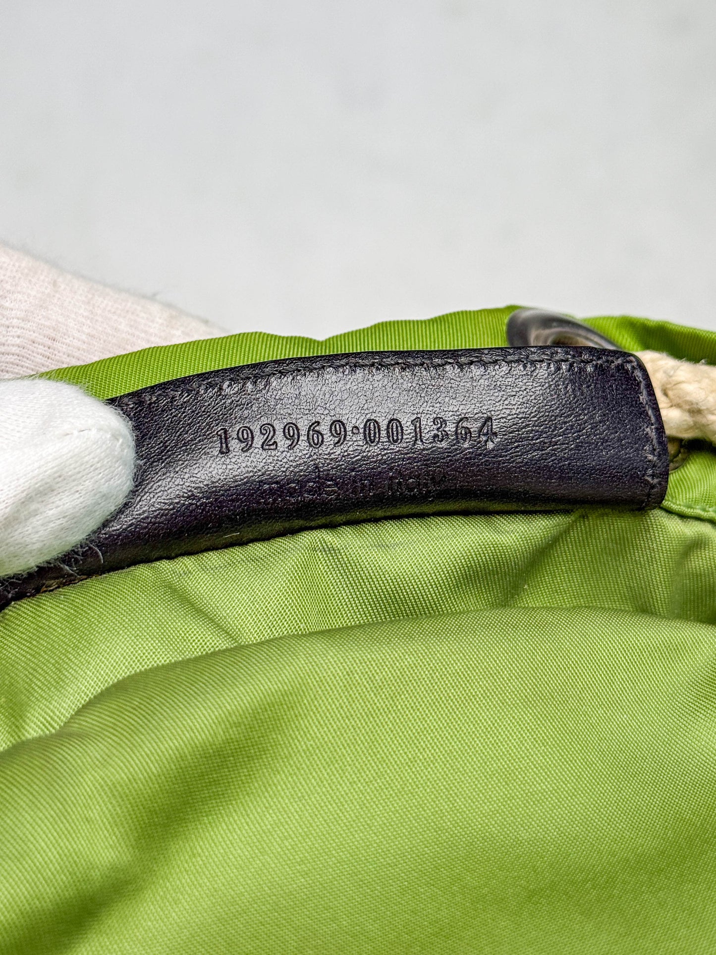 Balenciaga Nylon/Leather Backpack Green