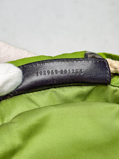 Balenciaga Nylon/Leather Backpack Green