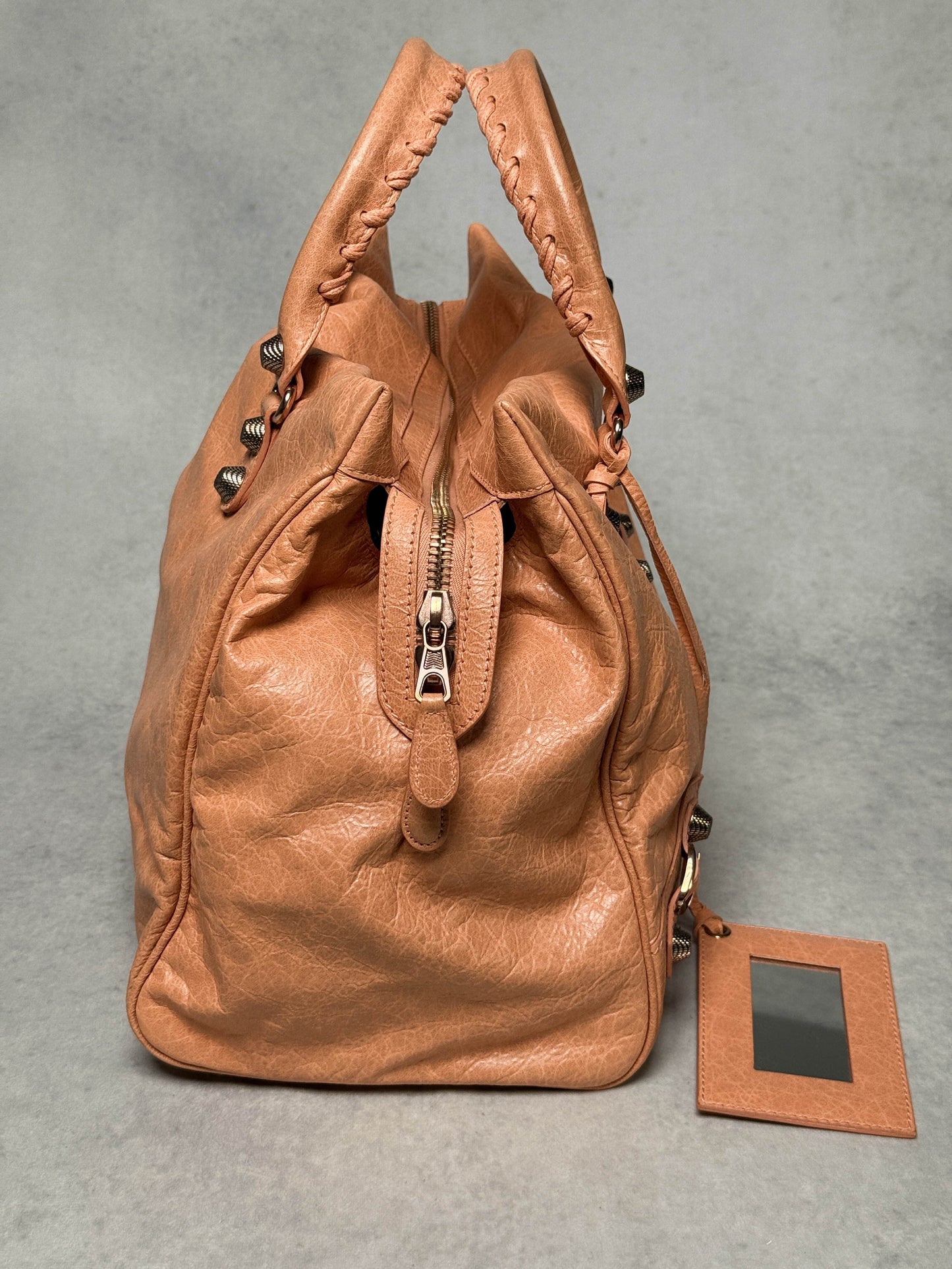 Balenciaga Monday Bag Giant 12 Silver Hardware Rose Blush