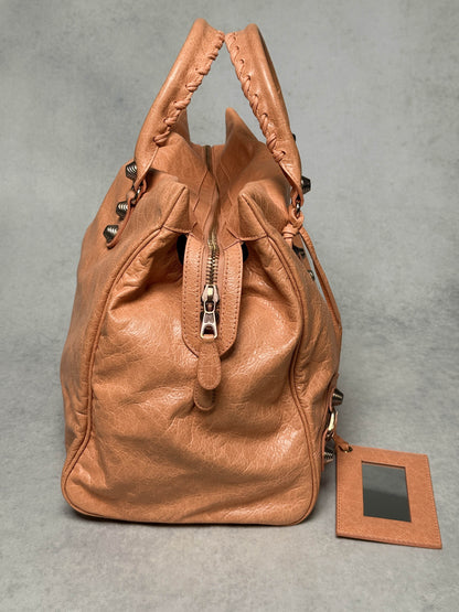 Balenciaga Monday Bag Giant 12 Silver Hardware Rose Blush