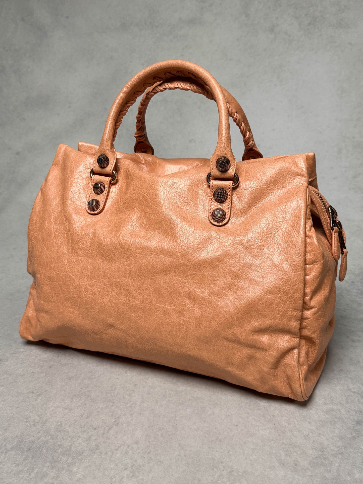 Balenciaga Monday Bag Giant 12 Silver Hardware Rose Blush