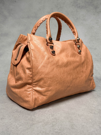 Balenciaga Monday Bag Giant 12 Silver Hardware Rose Blush