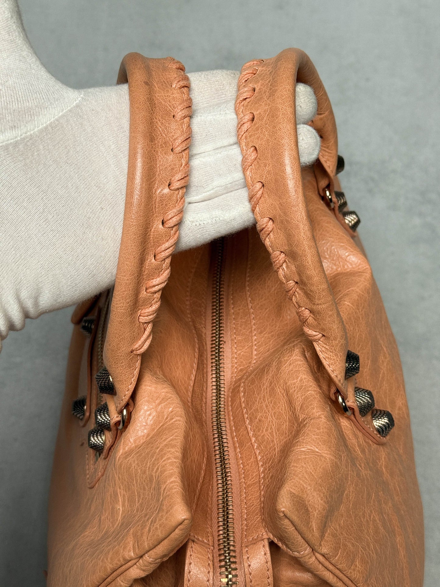 Balenciaga Monday Bag Giant 12 Silver Hardware Rose Blush