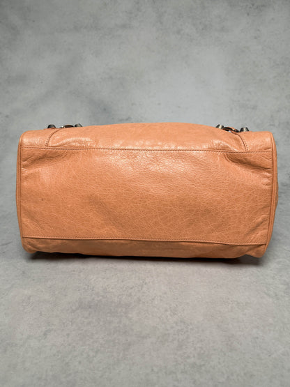Balenciaga Monday Bag Giant 12 Silver Hardware Rose Blush