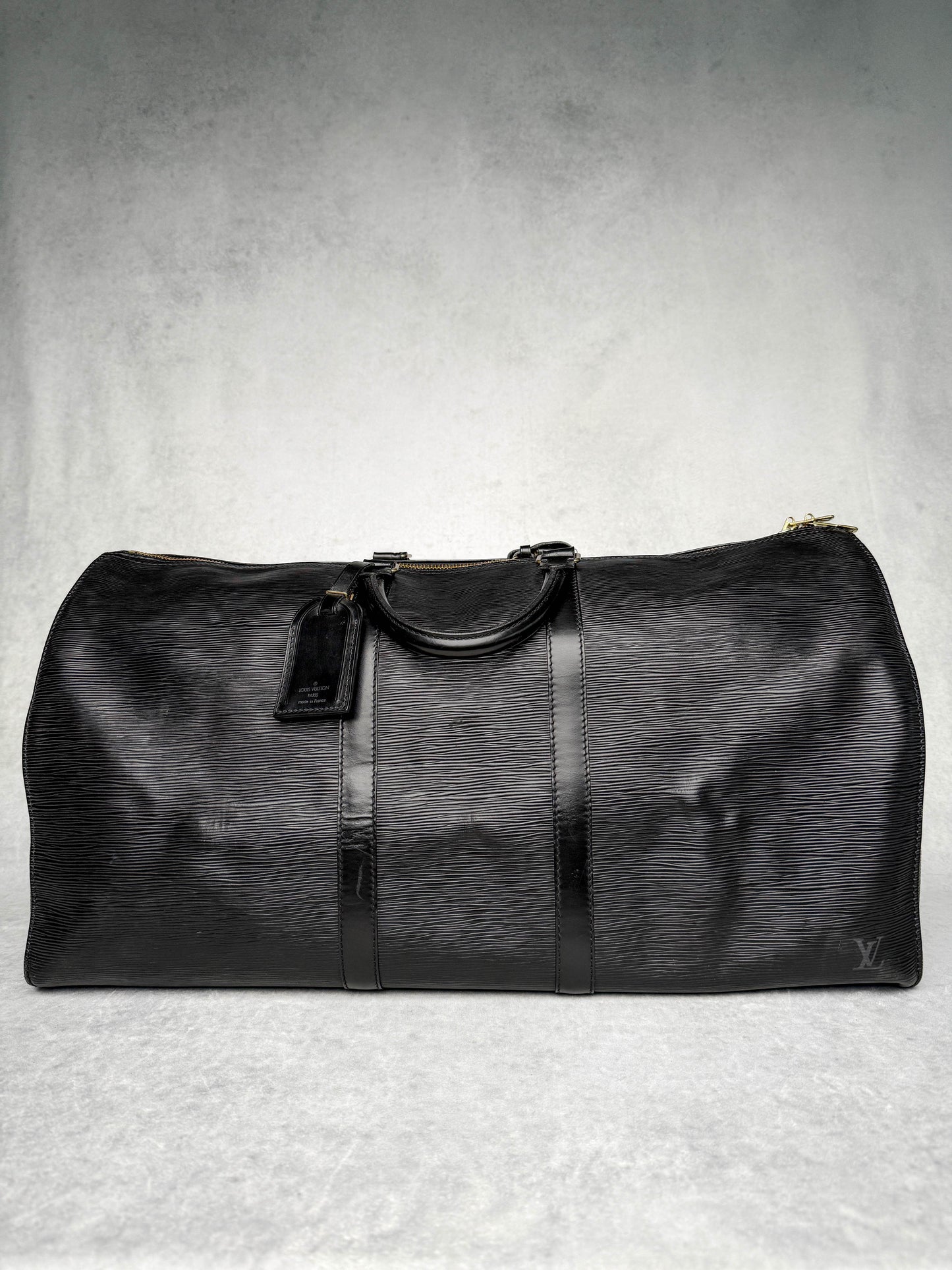 Louis Vuitton Keepall 55 Black Epi Leather 1993