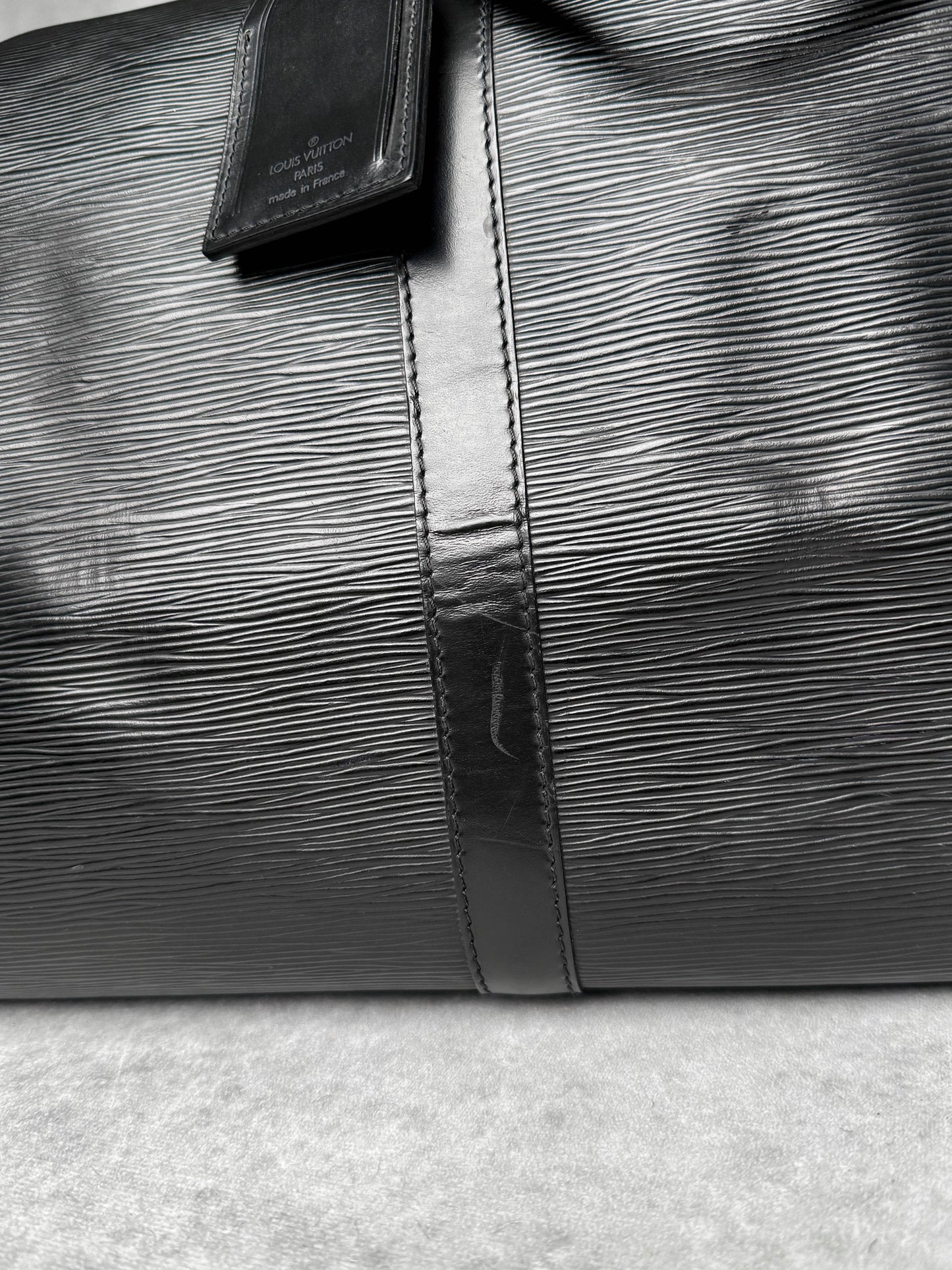 Louis Vuitton Keepall 55 Black Epi Leather 1993