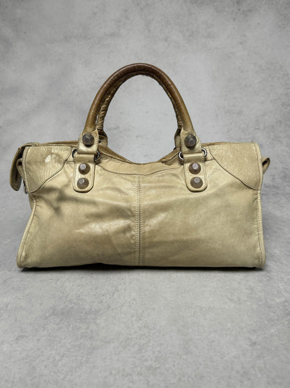 Balenciaga City Part Time Bag Giant 21 Silver Hardware Sahara