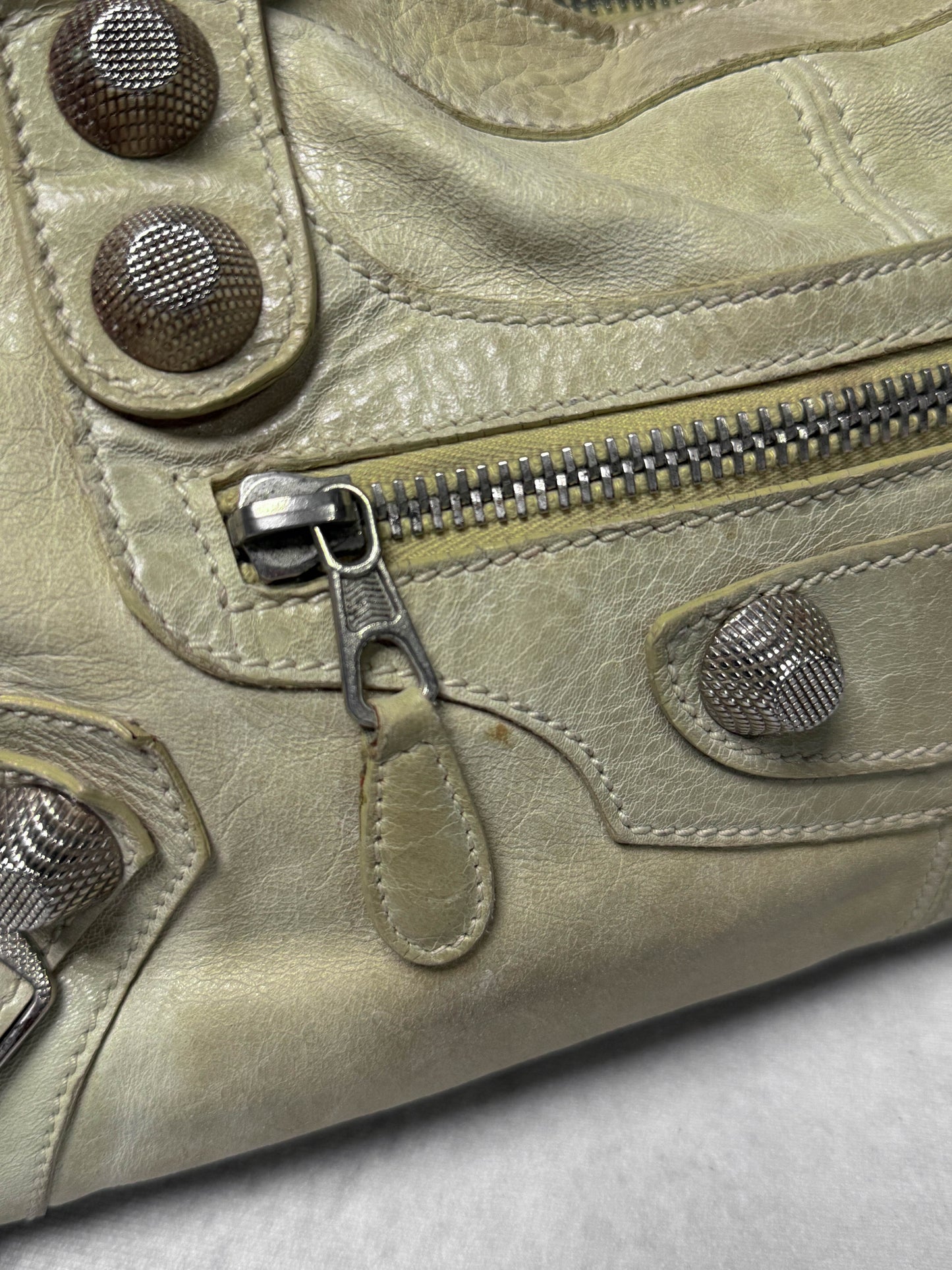 Balenciaga City Part Time Bag Giant 21 Silver Hardware Sahara