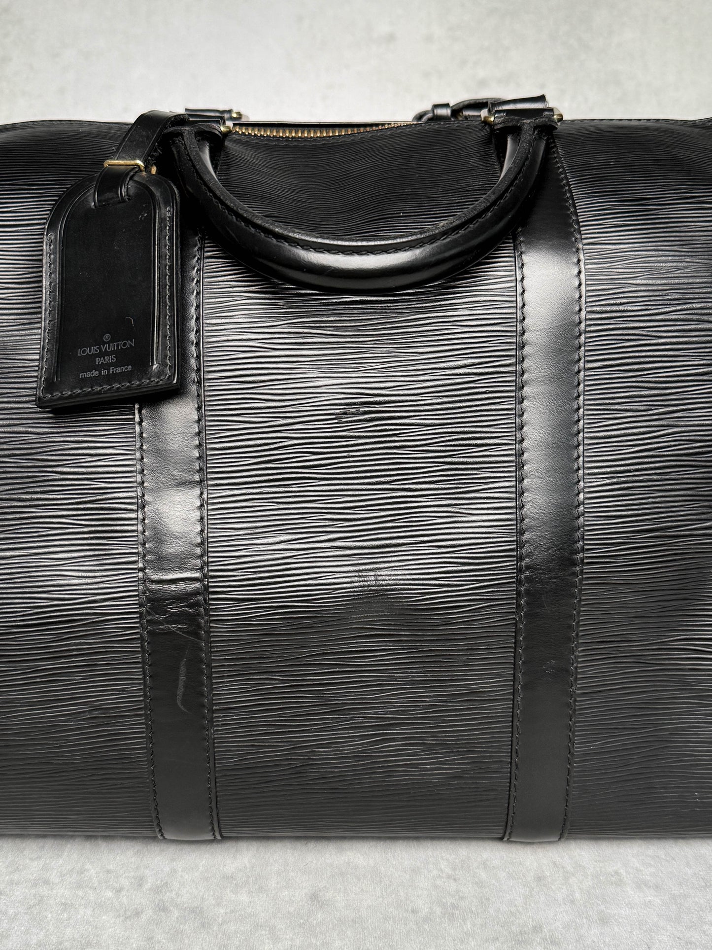 Louis Vuitton Keepall 55 Black Epi Leather 1993