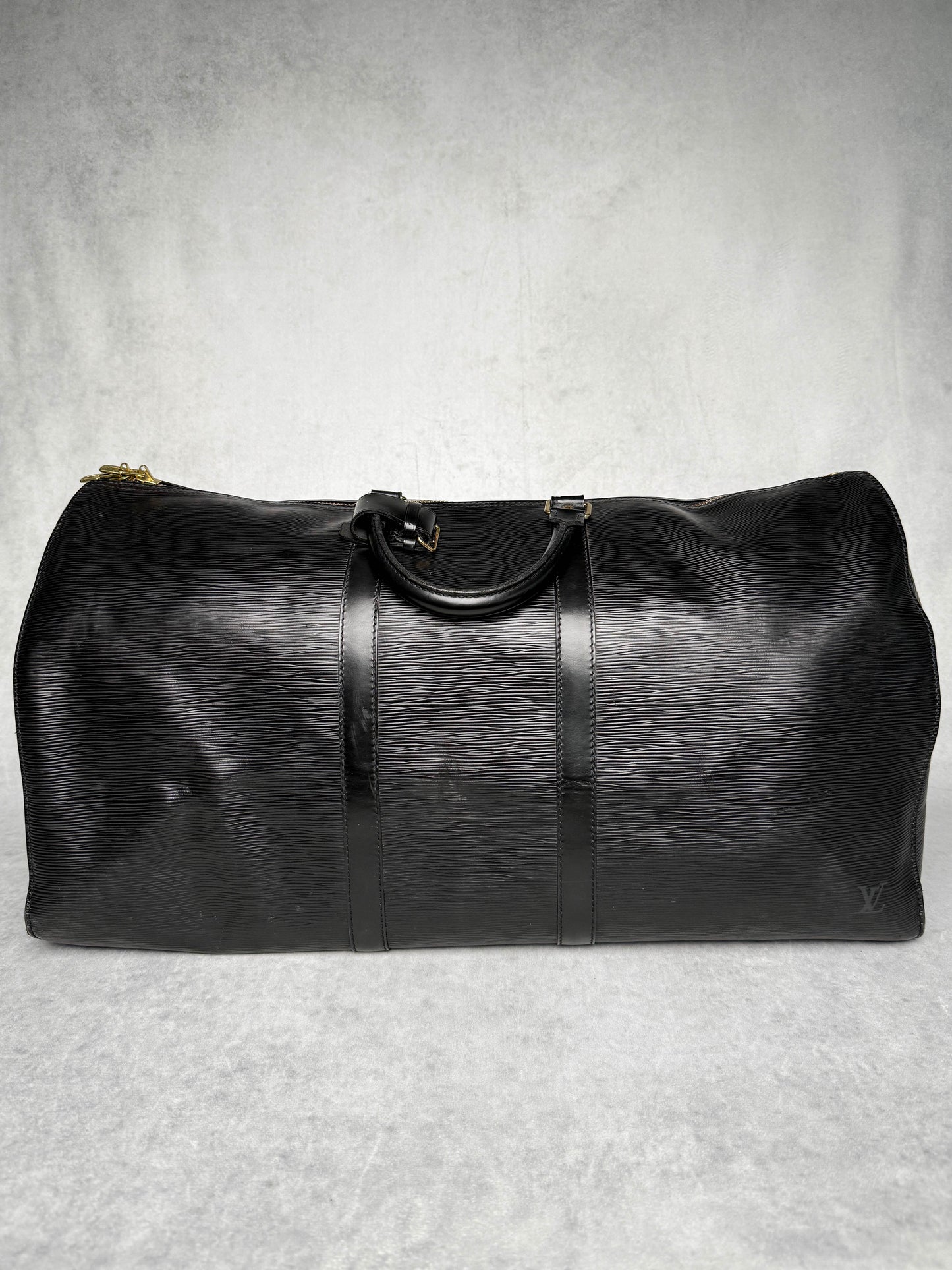 Louis Vuitton Keepall 55 Black Epi Leather 1993