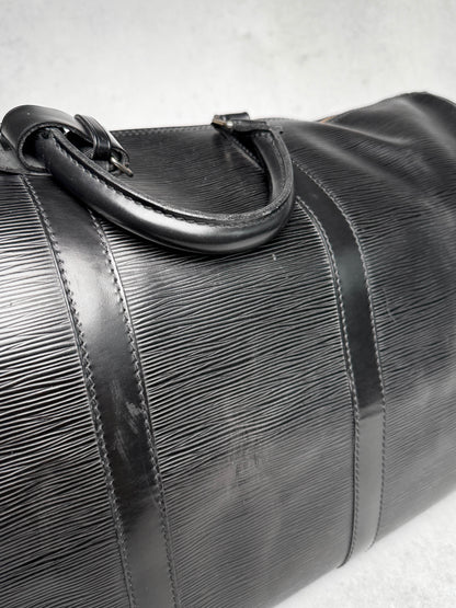 Louis Vuitton Keepall 55 Black Epi Leather 1993
