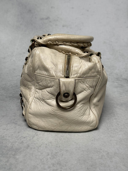 Balenciaga Box Bag White Chevre Leather