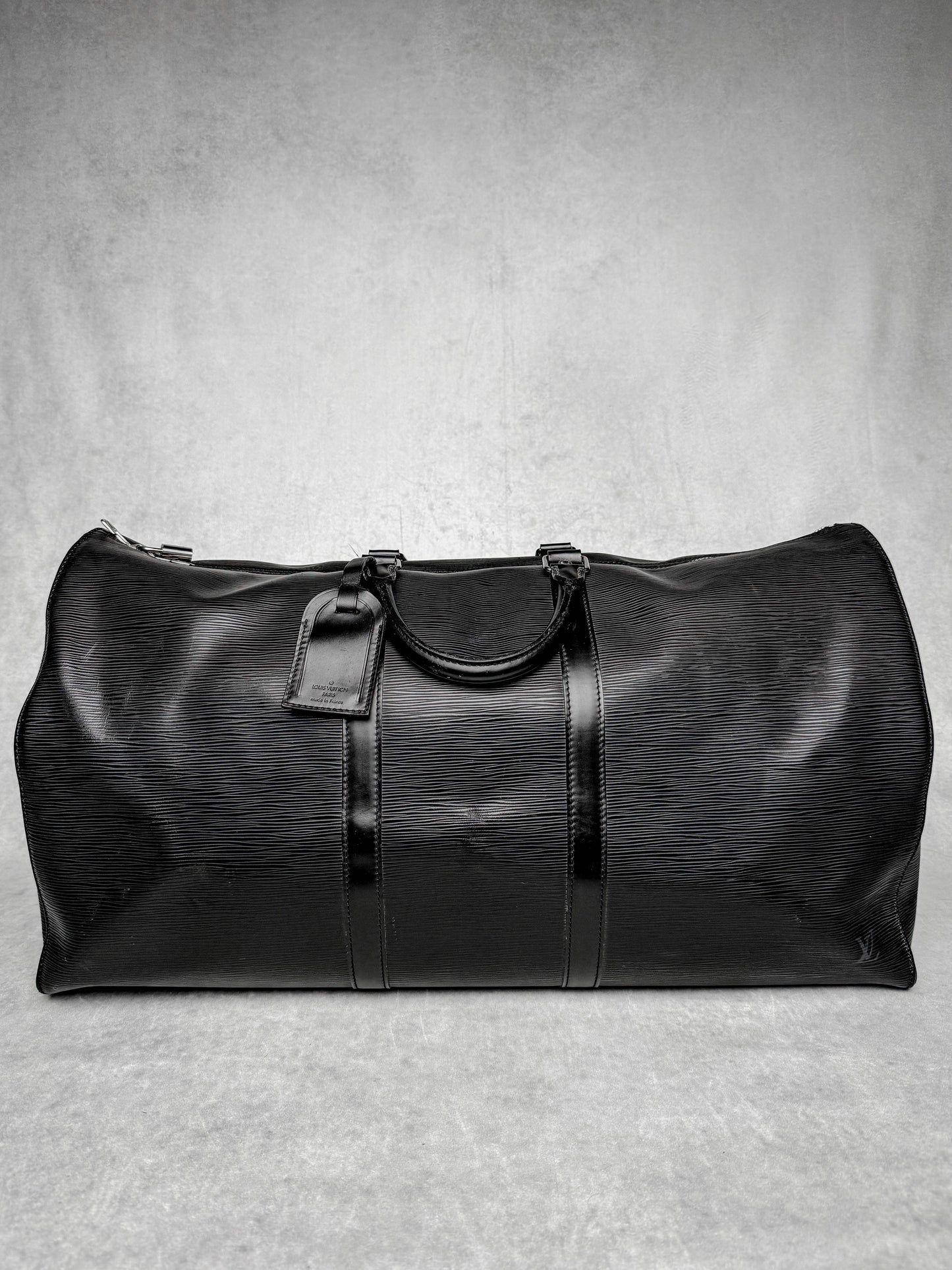 Louis Vuitton Keepall 55 Black Epi Leather 2006