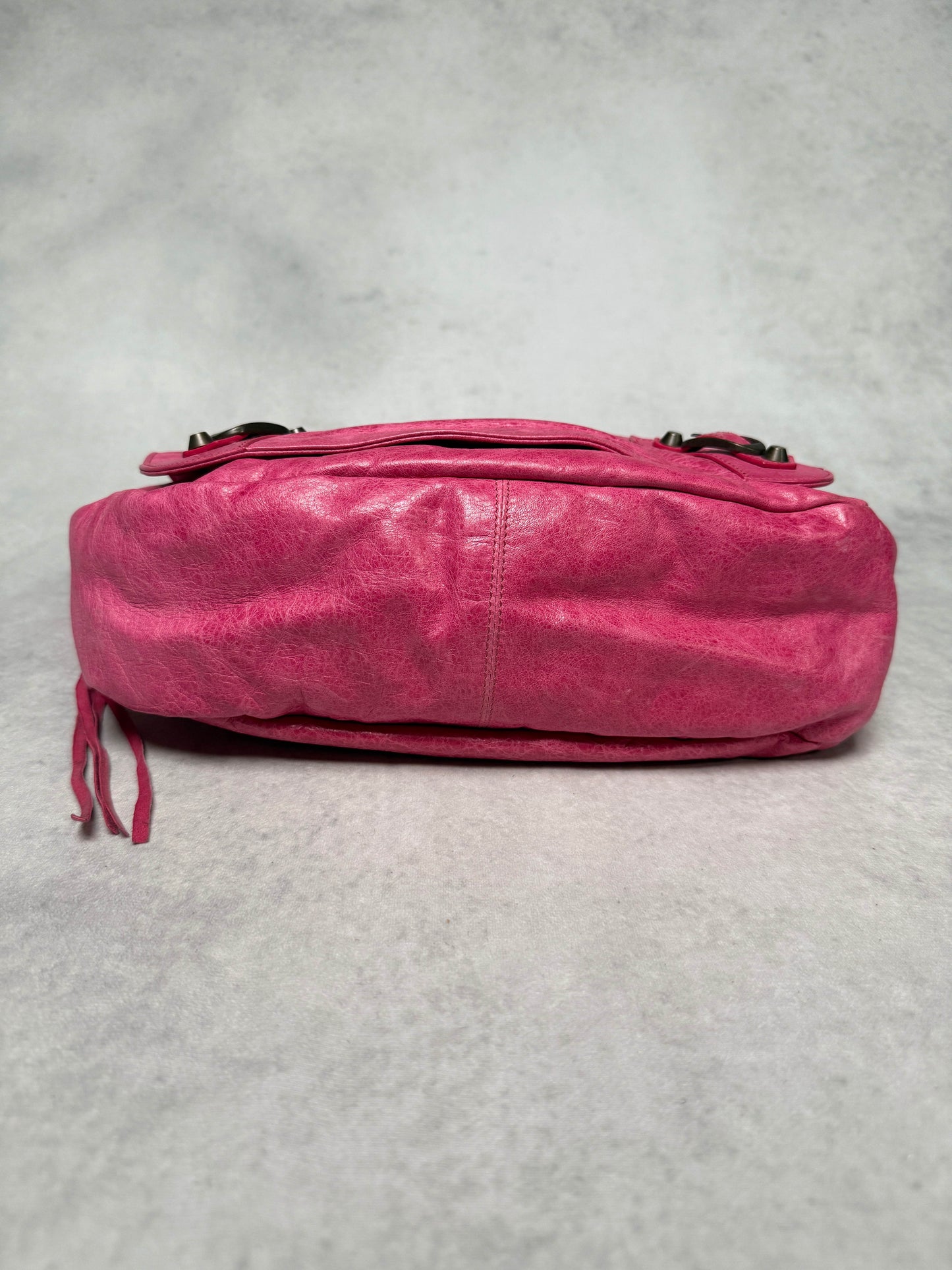 Balenciaga Moto Messenger Bag Pink
