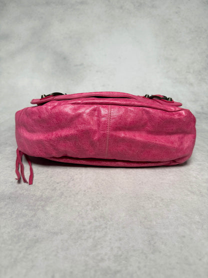 Balenciaga Moto Messenger Bag Pink