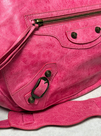 Balenciaga Moto Messenger Bag Pink
