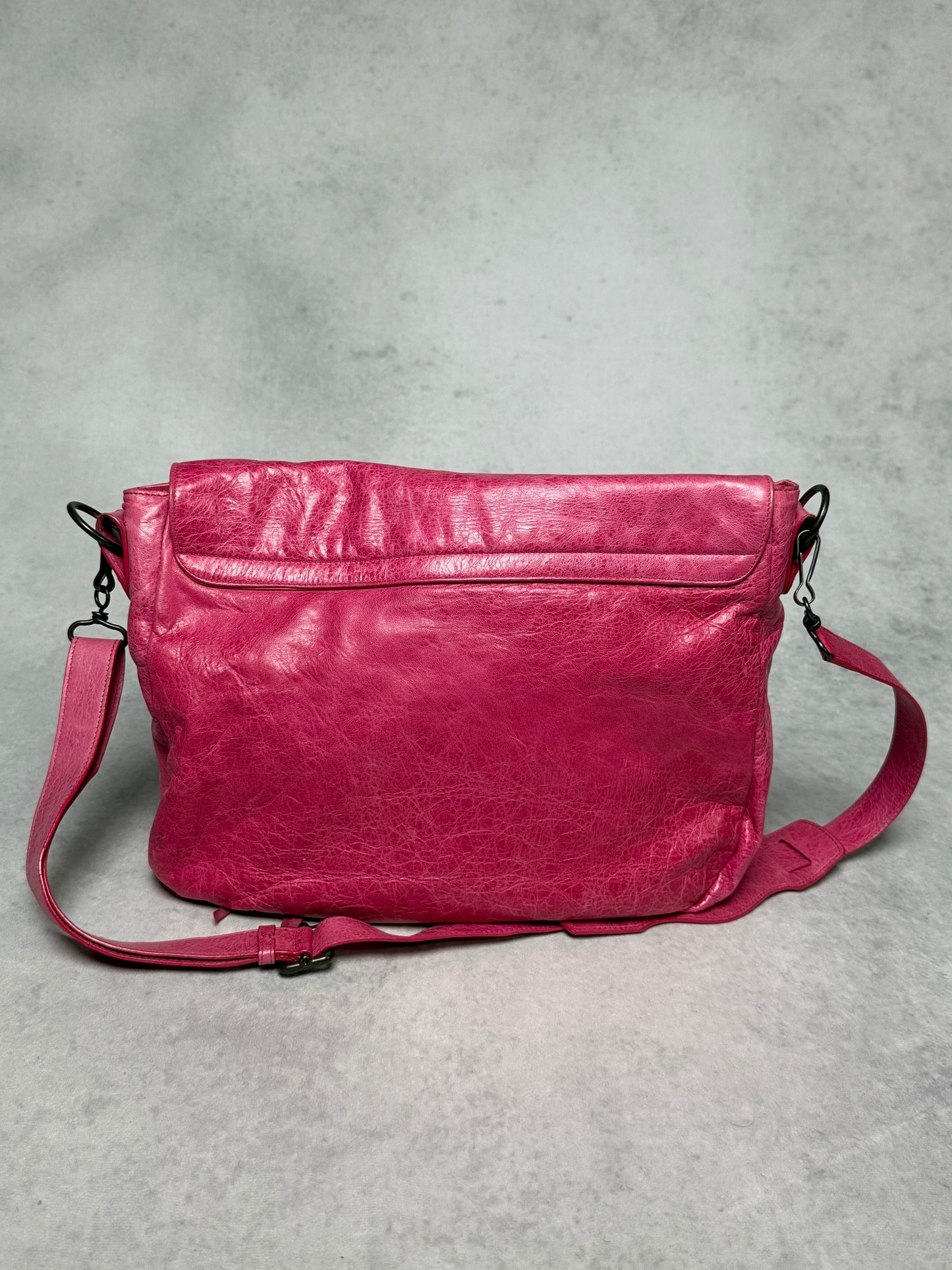 Balenciaga Moto Messenger Bag Pink